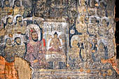 Old Bagan Myanmar. The Thamya temple. Jataka paintings. 